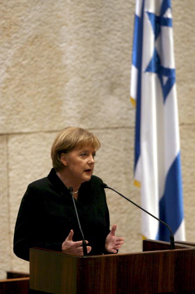 Angelika Merkel taler i Knesset